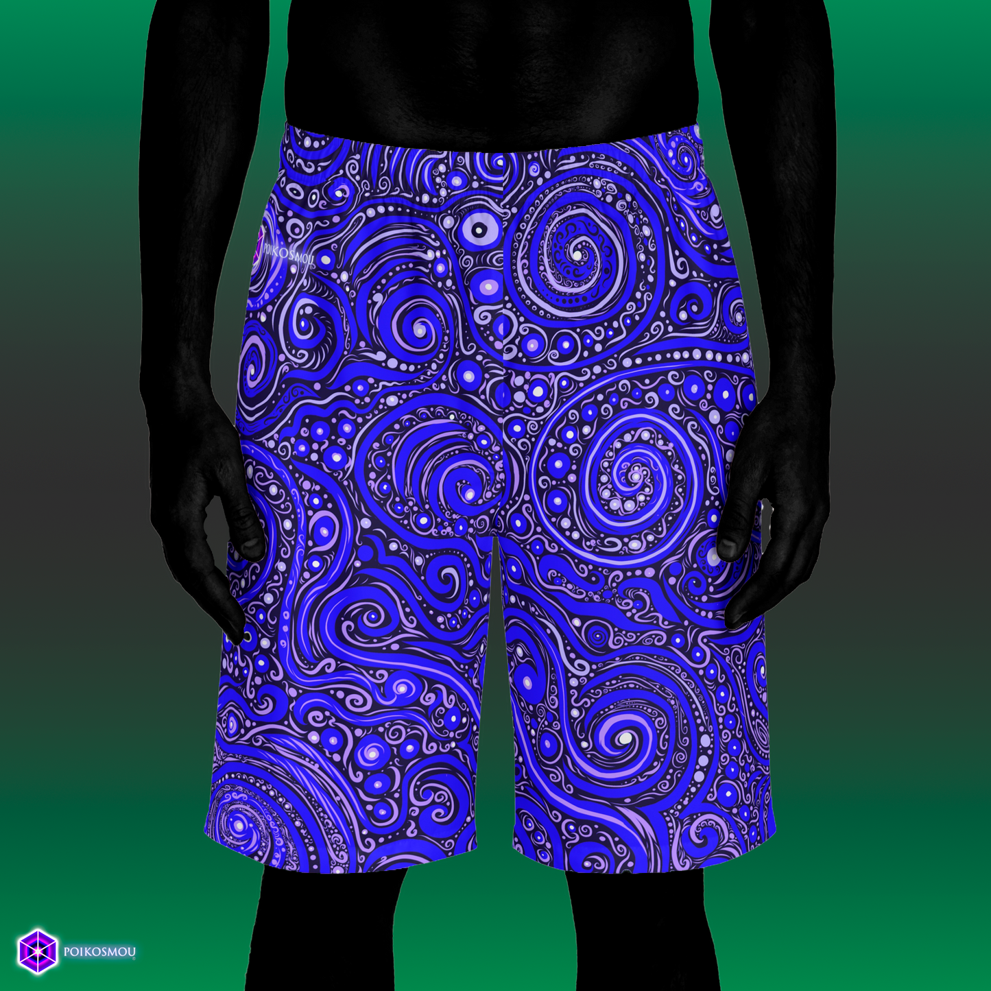 Samskaras 1  Board Shorts  (Blue) by POIKOSMOU