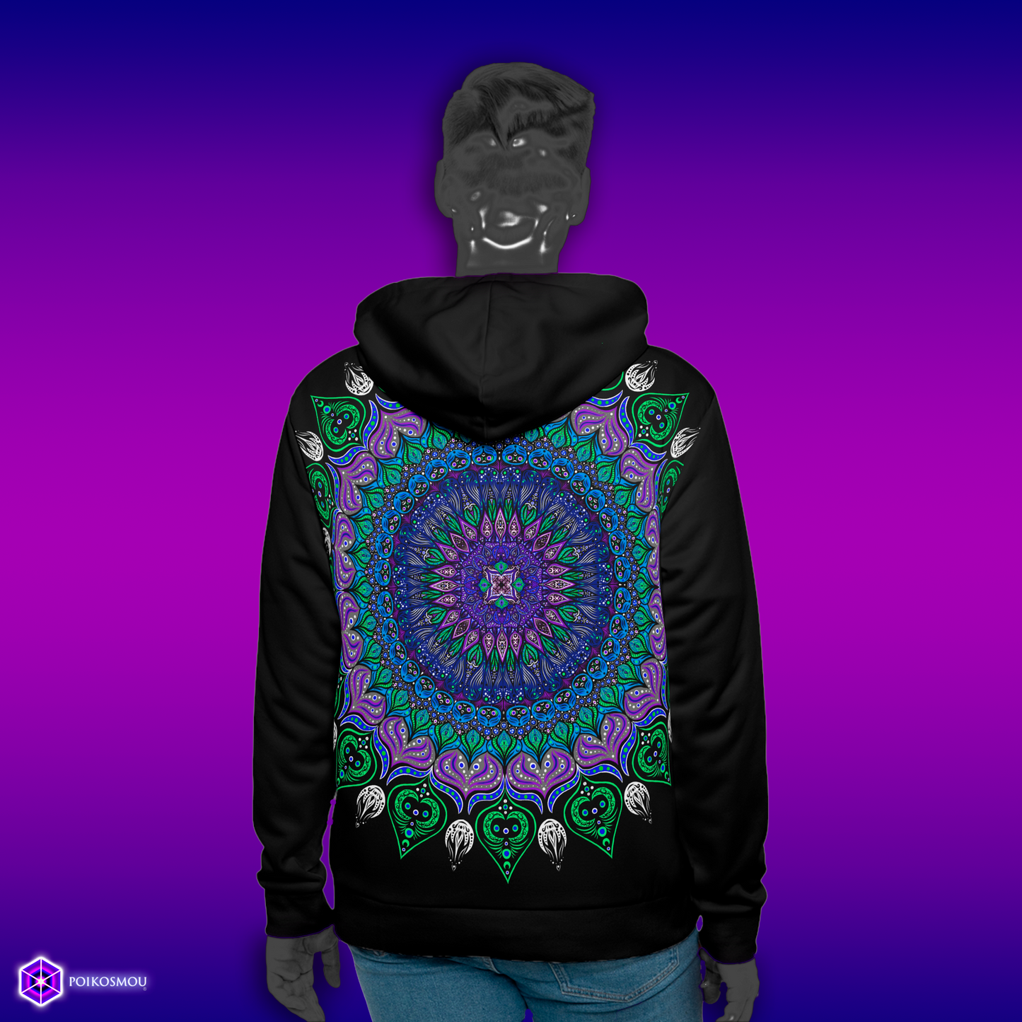 Mandala 1 Hoodie Unisex by POIKOSMOU