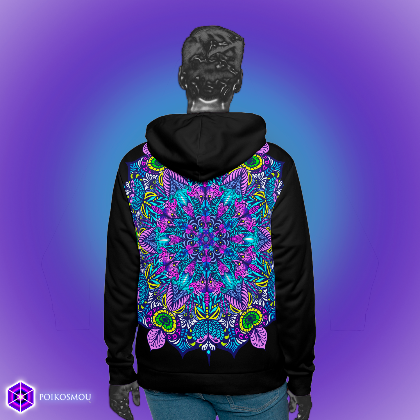 Mandala 4 Hoodie Unisex - POIKOSMOU