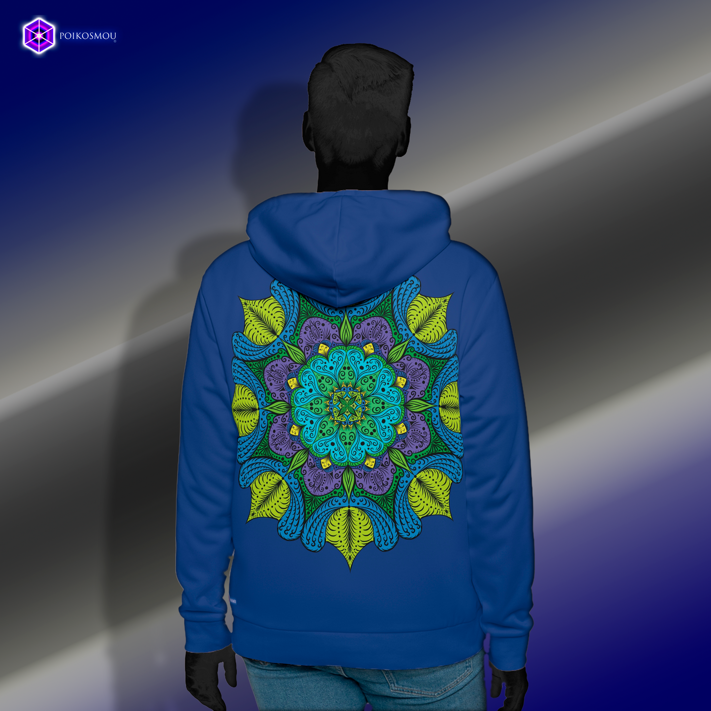 Mandala 5 Hoodie Unisex by POIKOSMOU