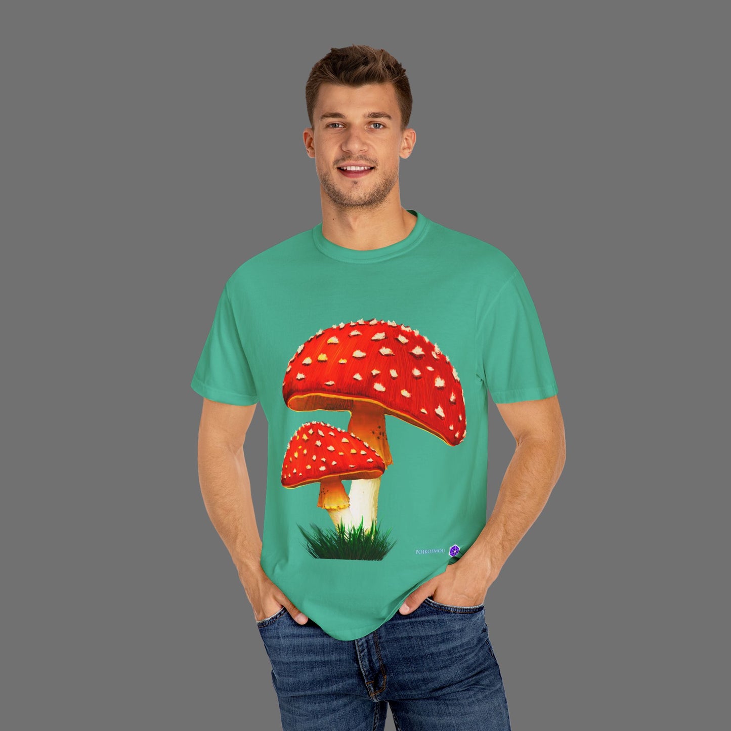 Mushroom 5 T-Shirt by POIKOSMOU