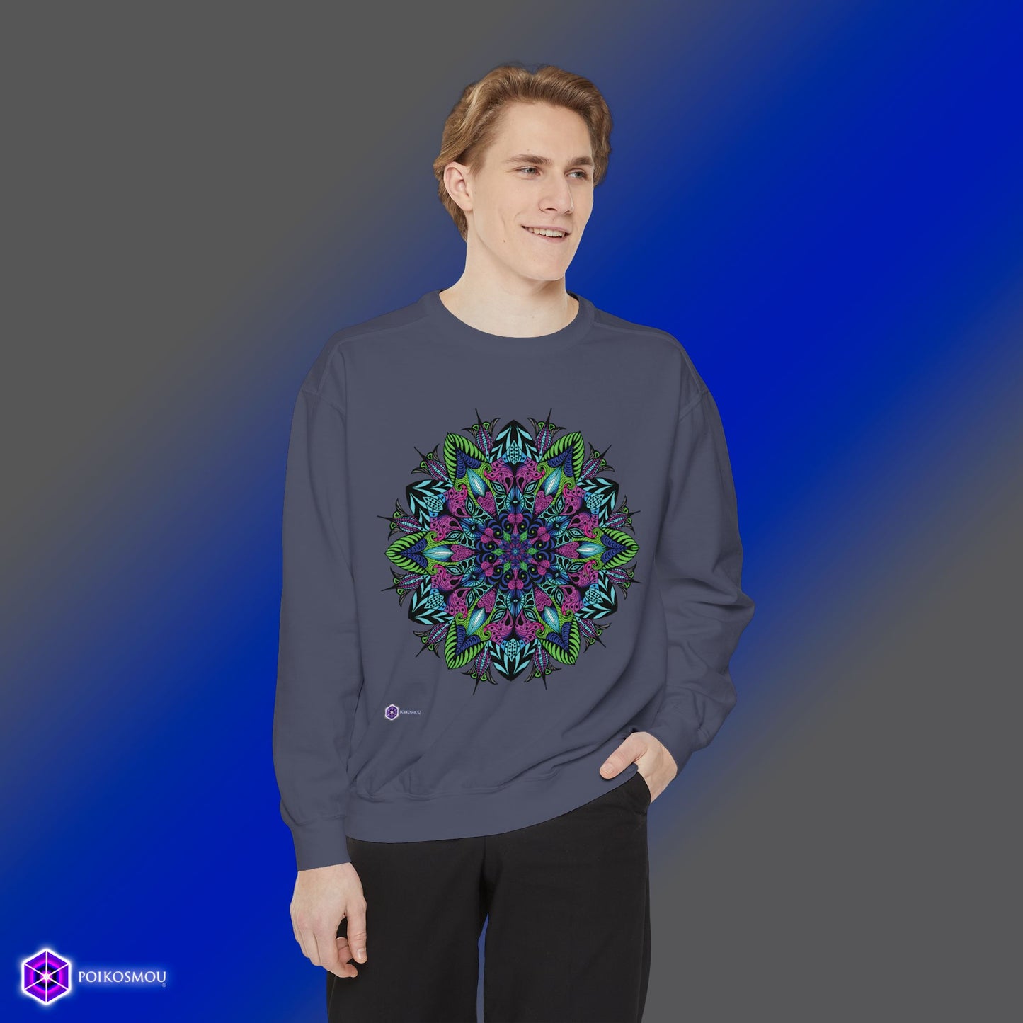 Mandala 4 Slash Sweatshirt 1 - POIKOSMOU