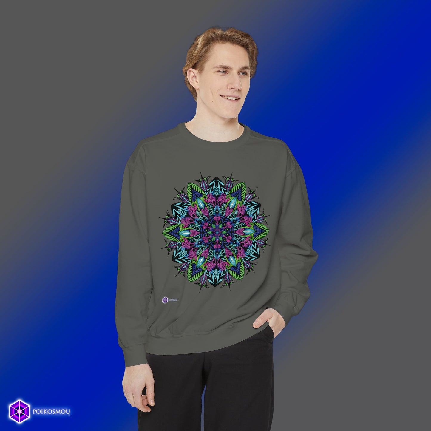 Mandala 4 Slash Sweatshirt 1 - POIKOSMOU